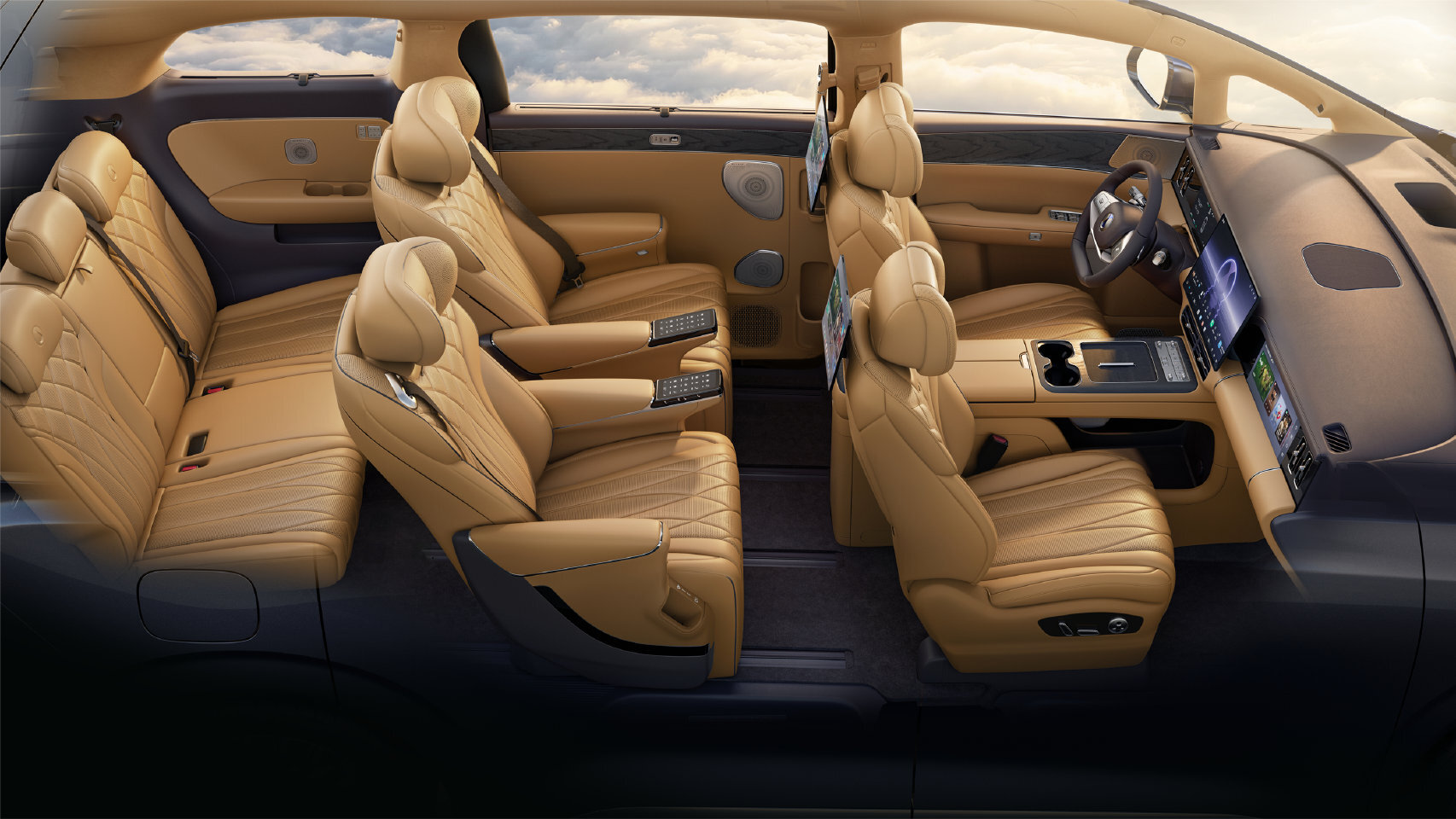 比亚迪第二代腾势 D9 内饰图首发,明日预售