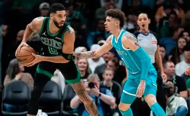 NBA常规赛，凯尔特人124-109胜黄蜂