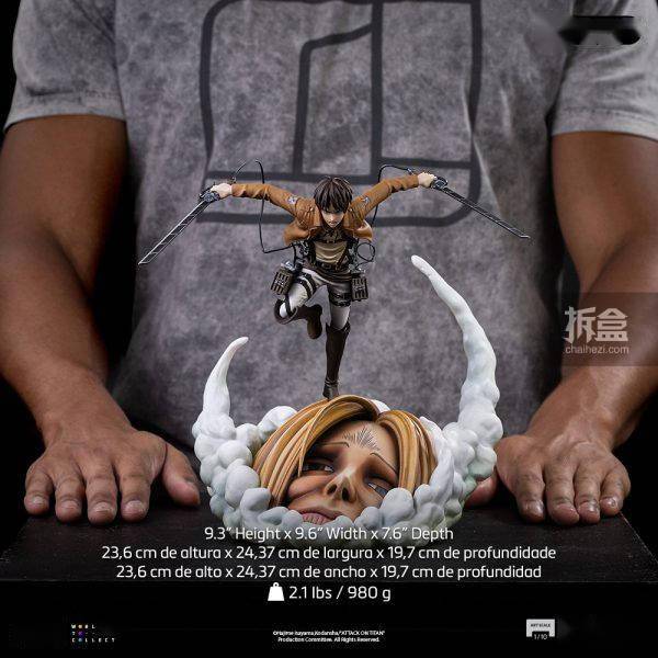 IRONSTUDIOS进击的巨人艾伦1/10雕像