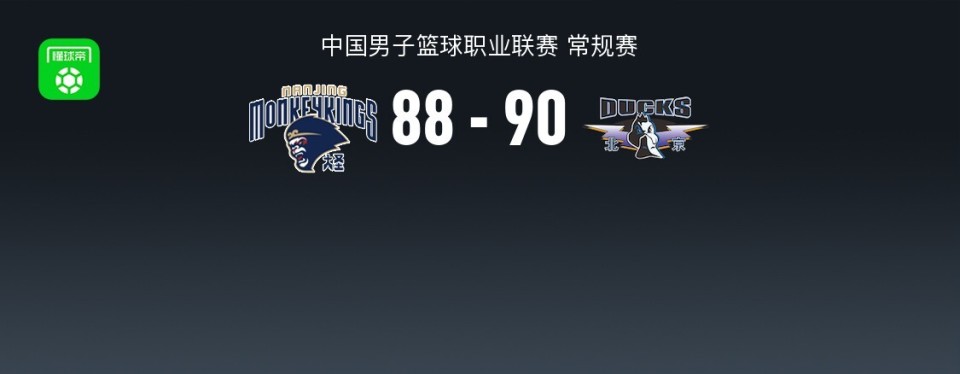 北京90-88险胜同曦，赵睿24+6，周琦10+9，祝铭震19分