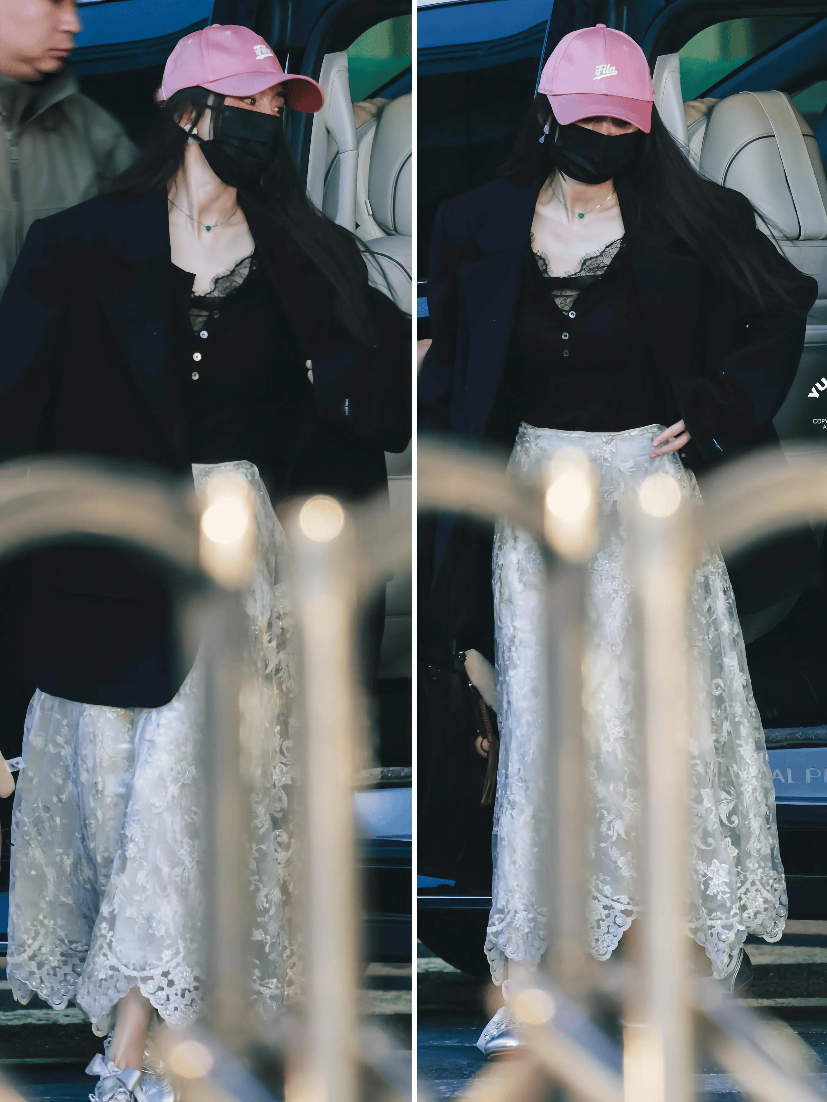 杨幂进组《江山大同》，机场穿搭吸睛！