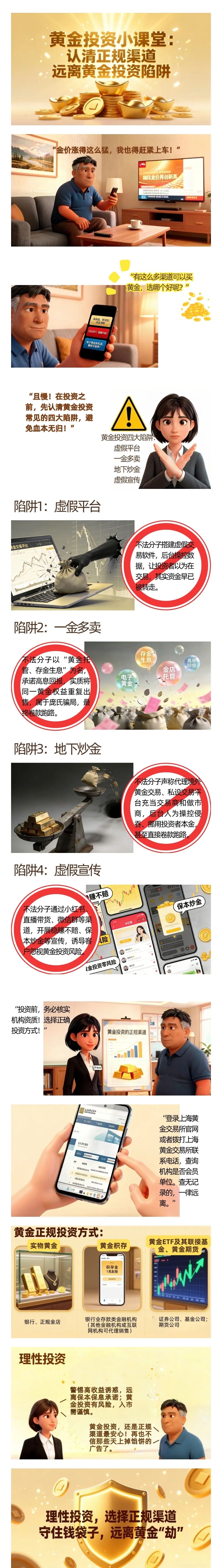 黄金投资小课堂:认清正规渠道 远离黄金投资陷阱