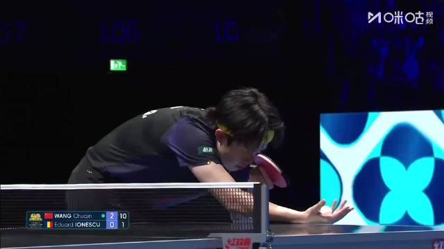 王楚钦3比0爱德华约内斯库