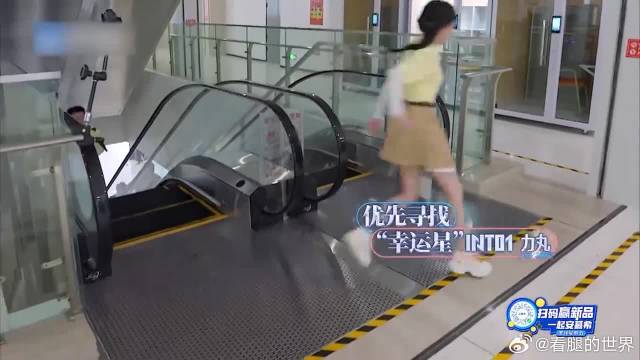 白鹿看似瘦瘦弱弱，结果爬楼梯来，竟甩郑恺一条街