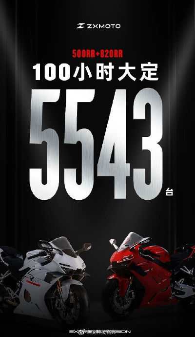 张雪机车820RR葡萄牙站双冠领先3.685秒