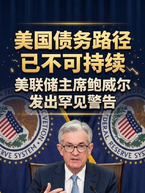 鲍威尔 美联储主席的罕见警告：美国债务路径已不可持续