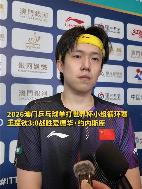 王楚钦说对自己的发挥比较满意