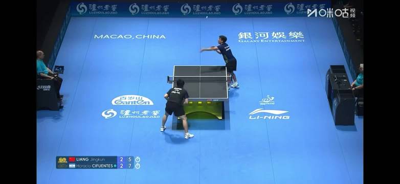 梁靖崑2比3惜败阿根廷选手，王皓场边无奈叮嘱