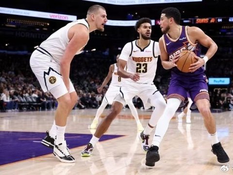 约基奇23+17+17准绝杀！太阳双枪43分尽力，奈何掘金施展砍鲨战术