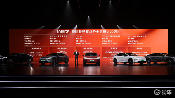 限时补贴权益价14.78万元起,广汽丰田铂智7上市了!