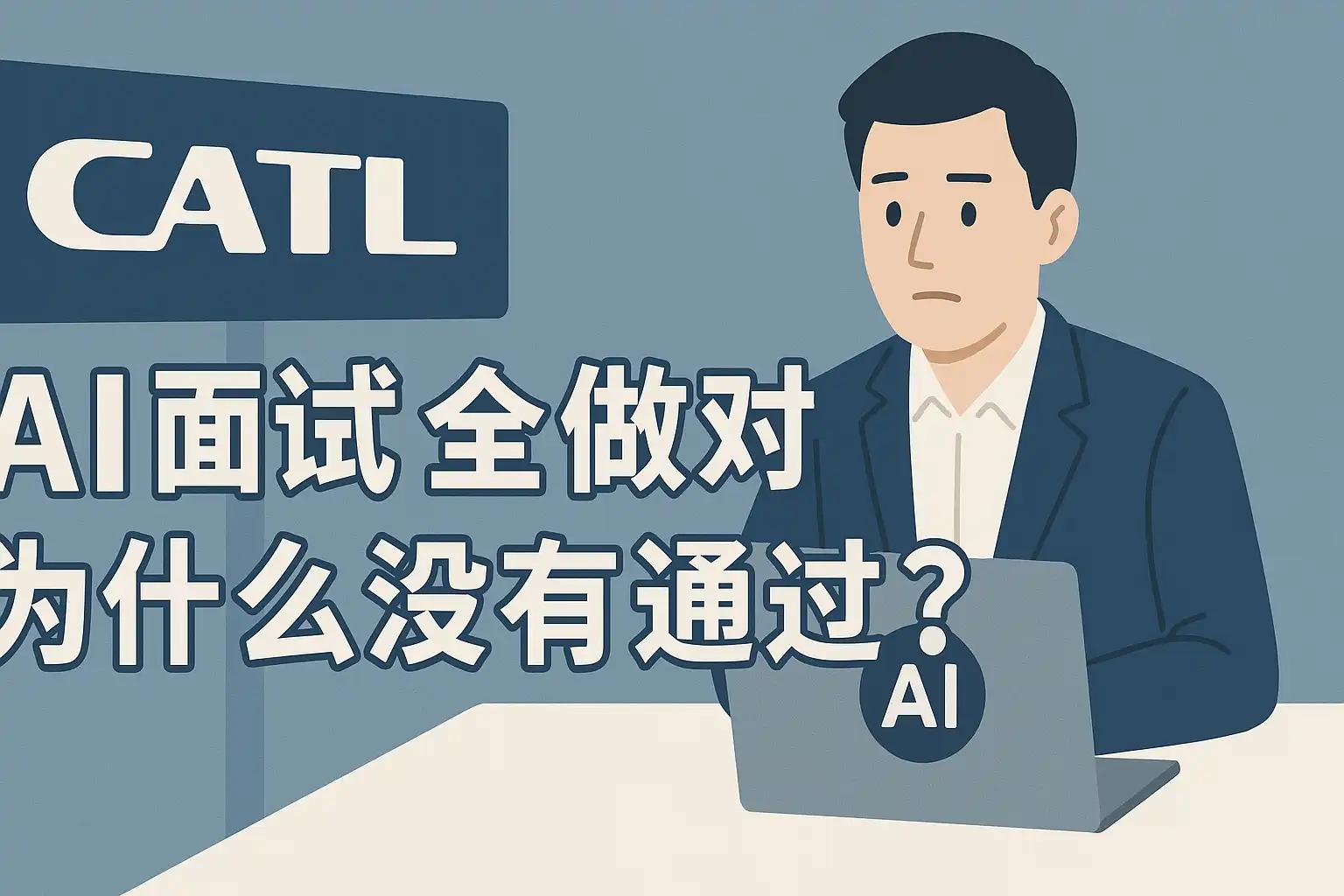 宁德时代AI面试全做对为何未通过？面试技巧有哪些提升？