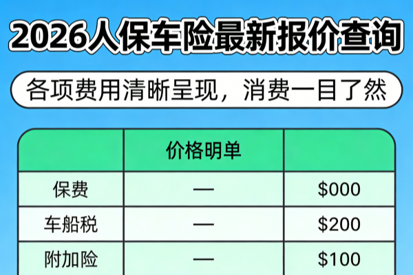 人保车险报价在线投保入口,2026人保车险最新报价查询官网电话