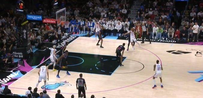 雷霆热火裁判报告：漏吹鲍威尔回线违例，SGA关键进攻犯规是错判