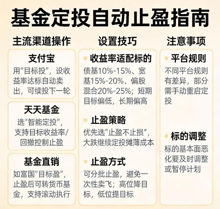 基金定投能不能设置自动止盈？-叩富网