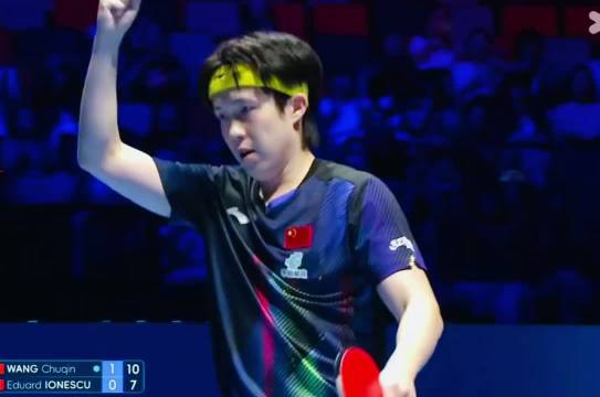 这样的球，王楚钦还是觉得自己打的不够好