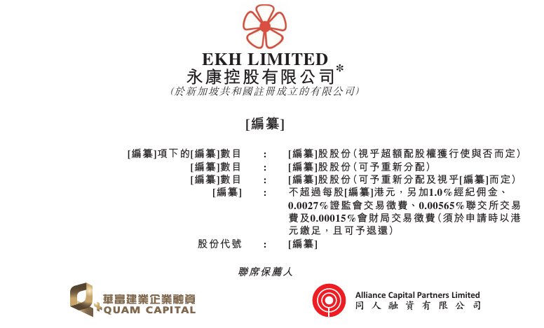 新股消息 | 永康控股三度递表港交所
