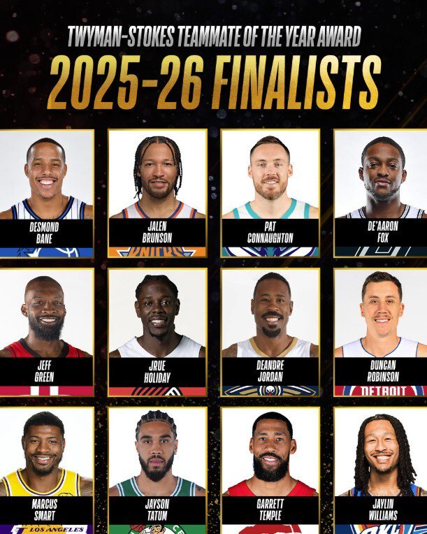 25-26NBA最佳队友候选：布伦森、塔图姆领衔，斯马特在列
