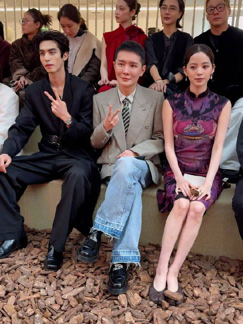 宋威龙欧阳娜娜Rocco同框VOGUE FUND启动仪式