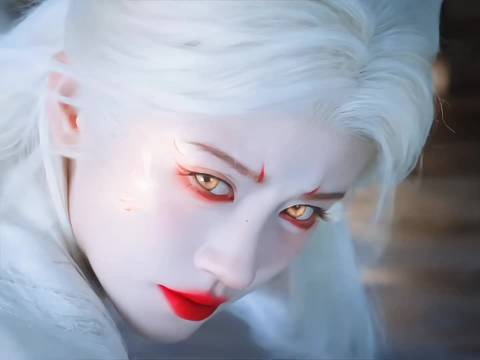 鞠婧祎版的九尾白狐有一种别样的妖娆