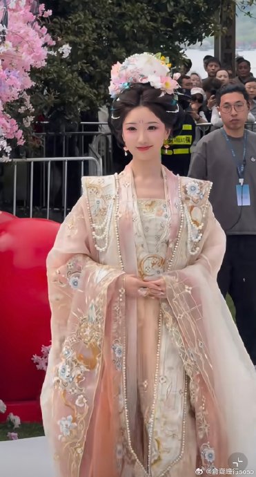 毛晓彤此次西湖花朝节的“花神”造型获得了央视怎样的评价？