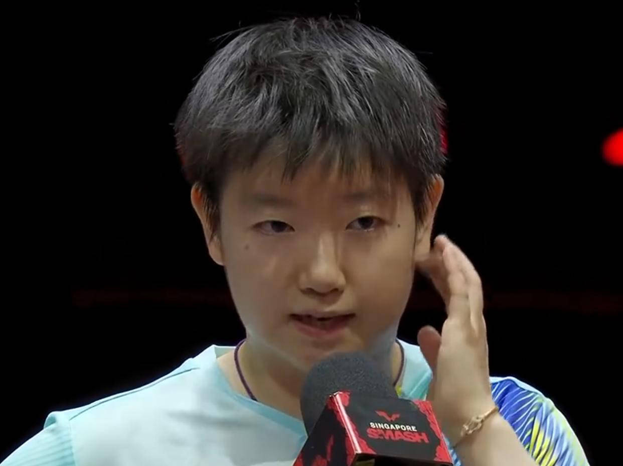 孙颖莎3-1力克石洵瑶晋级8强，展望对阵早田希娜全力争胜