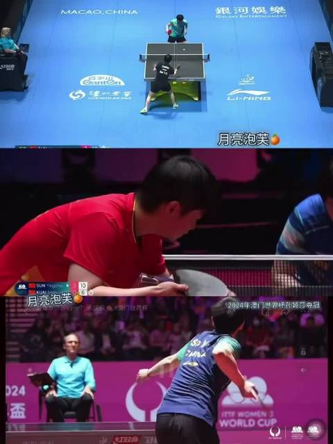 孙颖莎4比1胜王曼昱，首夺乒乓球世界杯三连冠