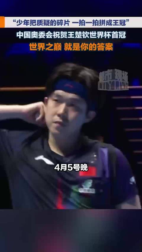 王楚钦首夺世界杯男单冠军
