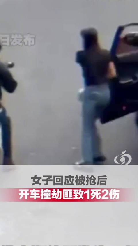 女子回应被抢后开车撞劫匪致1死2伤：仅想撞倒摩托车拿回手袋，并非故意伤人
