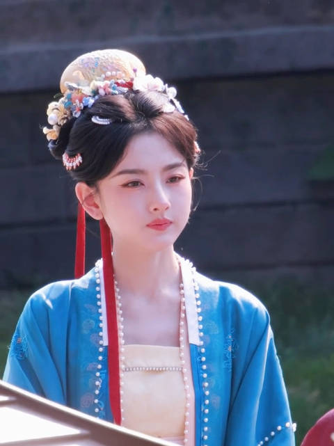 宋祖儿司宫令蓝衣路透，可爱的吴蒖蒖
