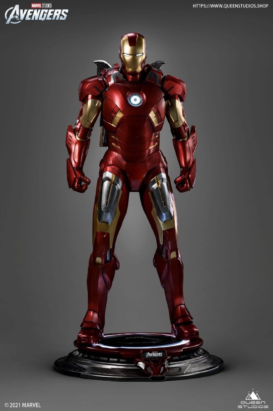 皇后工作室推出钢铁侠Mark7等身1/1雕像 售价6.6888万、犹如本尊降临