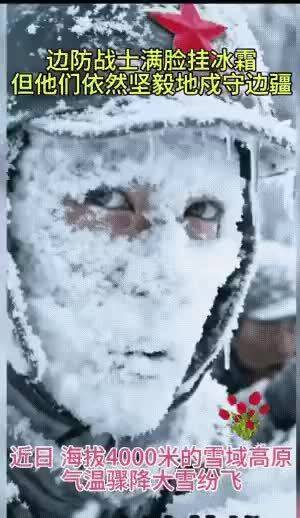 如果这个画面里不是眼睛动了，我还以为这是一个雪人