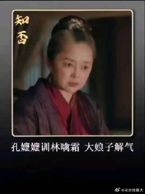 孔嬷嬷训斥林噙霜，大娘子太解气