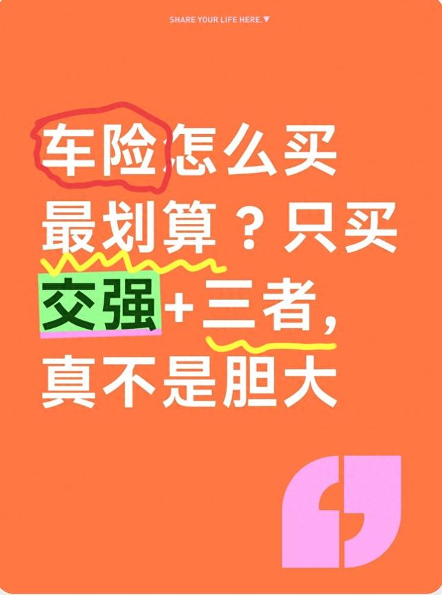 车险怎么买最划算?只买交强+三者，真不是胆大_曾曾日上