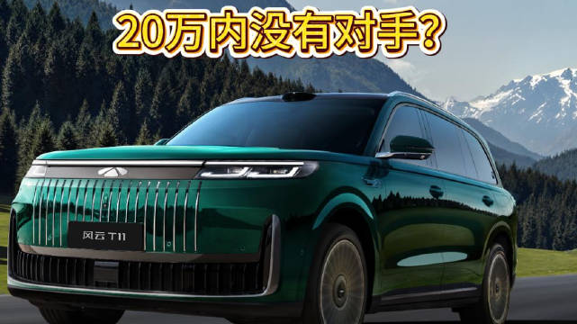 奇瑞风云T11两驱版17.99万起售，5米2大六座续航1400公里