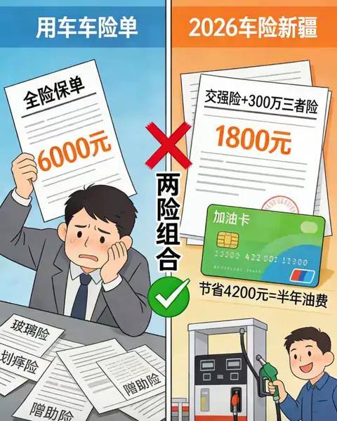 车险别花冤枉钱!新规后1500，保障比买全险还到位