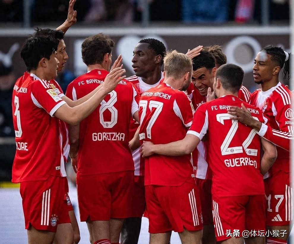 5-0狂胜！拜仁创54年纪录，29场狂轰105球，距离夺冠只剩下3分