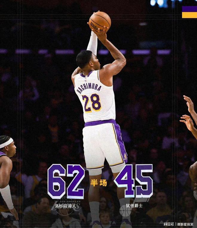 NBA收官战：湖人62-45领先爵士，詹皇八村各18分