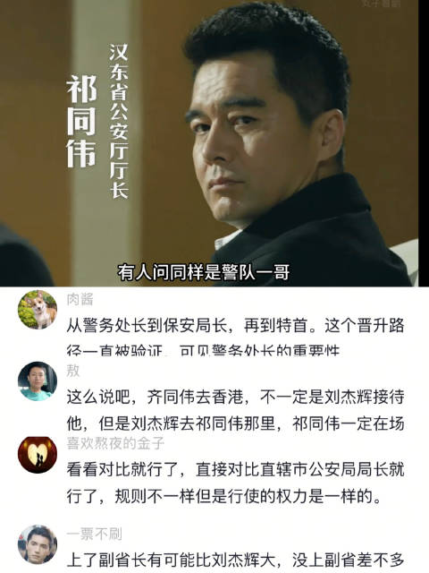 祁同伟与刘杰辉职级对比解析