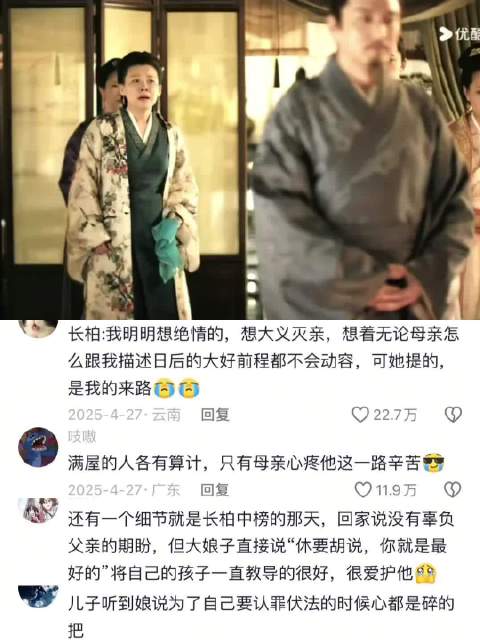 众人只惋惜你的才华，只有母亲心疼你来时的路 知否知否应是绿肥红瘦