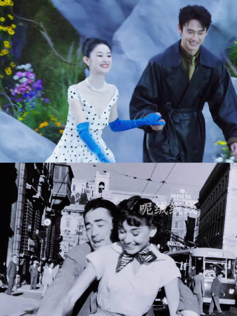 郭晓婷与师弟王天辰致敬《罗马假日》，重现10年前赫本情结