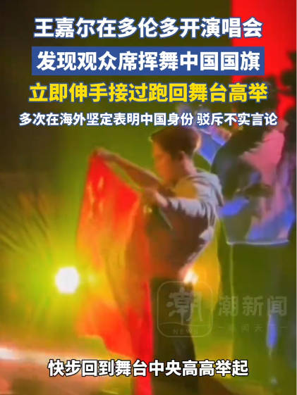 王嘉尔多伦多演唱会高举国旗瞬间夯爆
