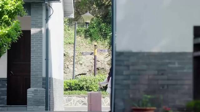赵露思很聪明，行李箱搬不动，直接让它滚下去