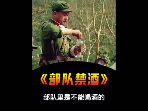 部队是不能喝酒的，就是过年那一天也不能喝