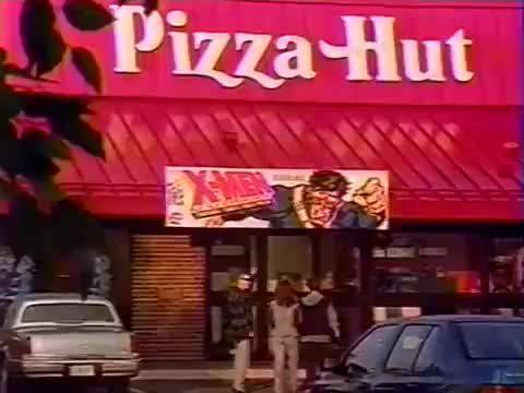 1993年广告，必胜客与X战警的合作