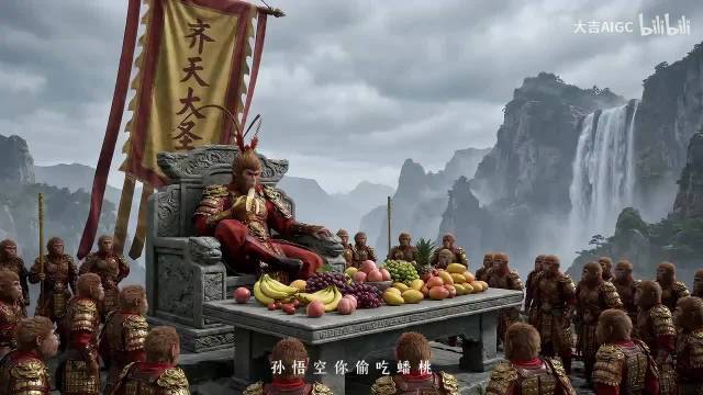 耗时140小时制作，时长30分钟，AI微电影《西游记·大闹天宫》全剧情正片