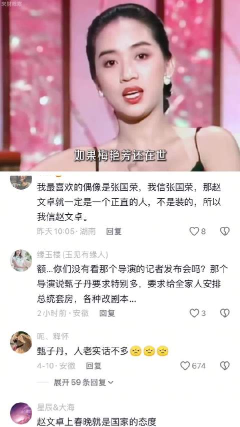如果梅艳芳还活着，赵文卓就不会被欺负的这么惨了