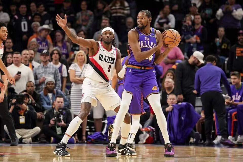 116-109!太阳力克开拓者送对手六连败!杜兰特仅20+7,布克28分