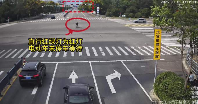 少年骑车闯灯酿事故想躲为时已晚