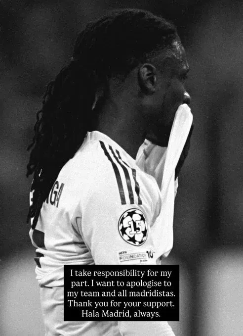 染红致淘汰！卡马文加社媒致歉：我为自己的行为承担全部责任