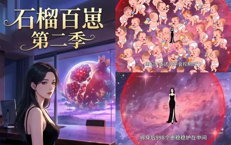 《石榴百崽 第二季》海報及截圖。